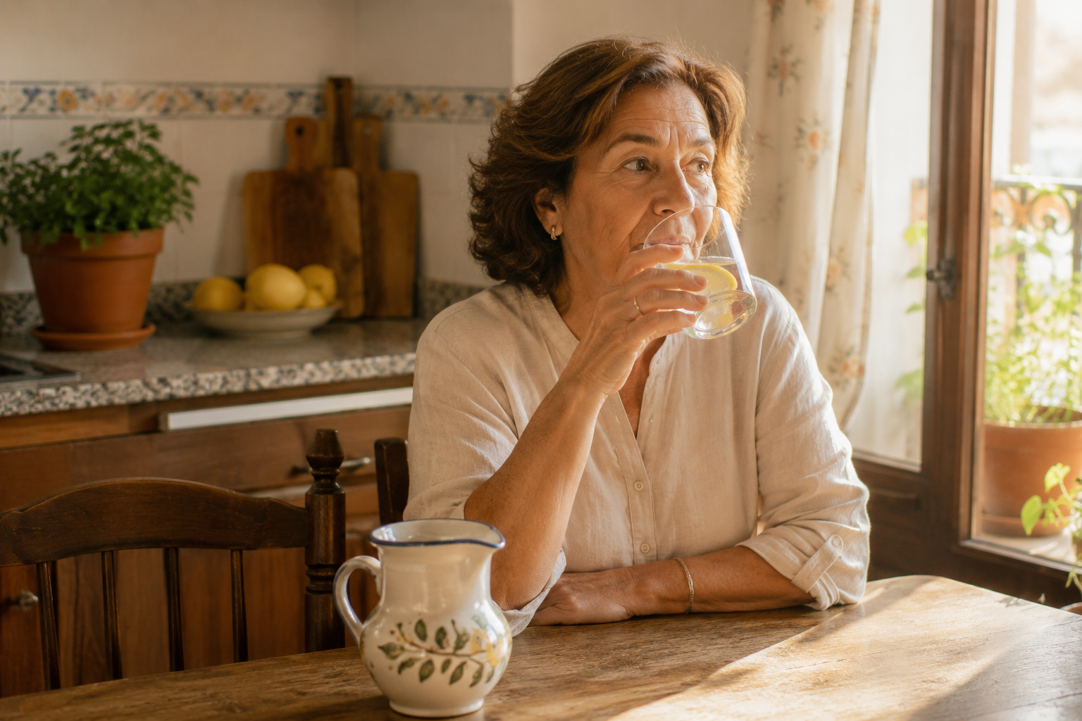 Beber suficiente agua a lo largo del día es uno de los hábitos más importantes y más olvidados a partir de los 60